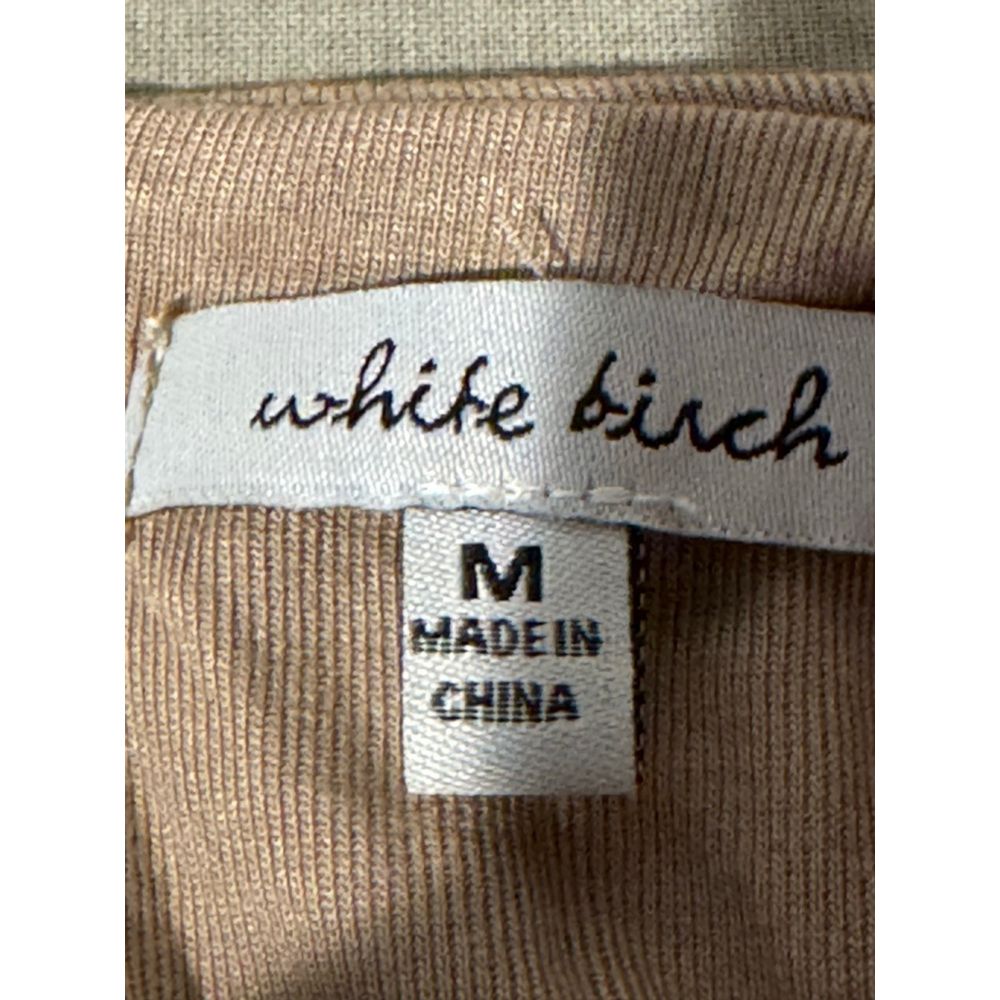 Women's White Birch Latte knit Midi Dress M - Picture 4 of 12